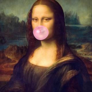 Mona Lisa funny wallpaper