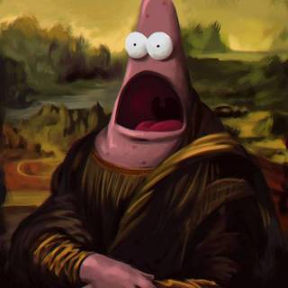 Mona Lisa funny wallpaper