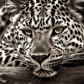 Black and white leopard wallpaper
