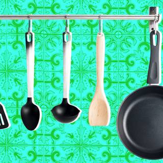 Kitchen tools wallpaper