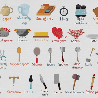 Kitchen tools wallpaper