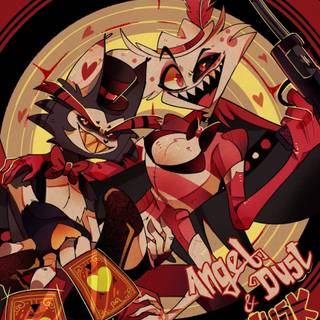 Hazbin Hotel Angel Dust and Husk wallpaper