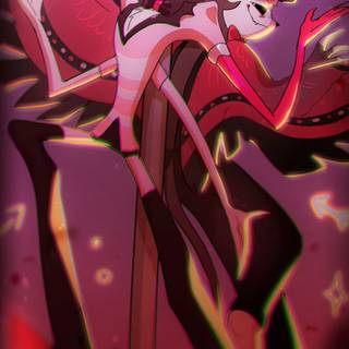 Hazbin Hotel Angel Dust and Husk wallpaper