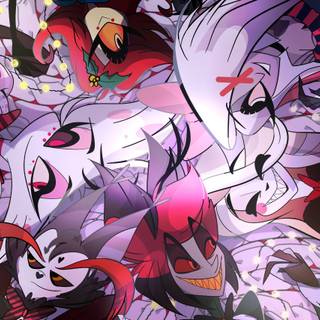 Hazbin Hotel Angel Dust and Husk wallpaper