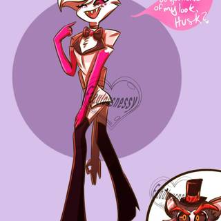 Hazbin Hotel Angel Dust and Husk wallpaper