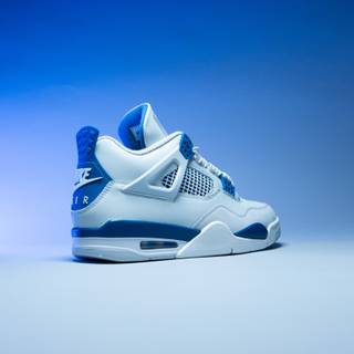 Military Blue Jordan 4 wallpaper