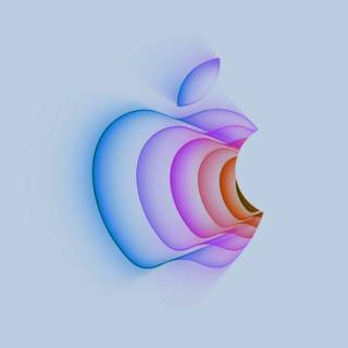 Apple logo iPhone 11 Pro Max blue wallpaper