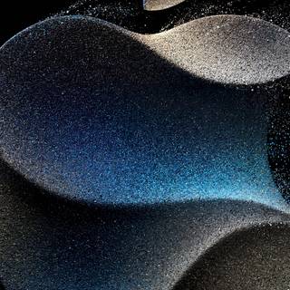 Apple logo iPhone 11 Pro Max blue wallpaper