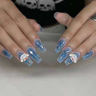 Blue Cinnamoroll nails wallpaper