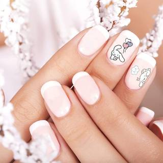 Blue Cinnamoroll nails wallpaper