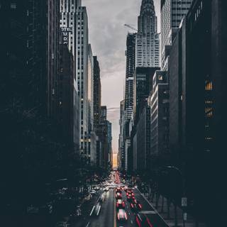 Dark New York wallpaper