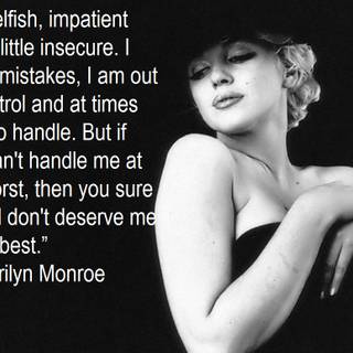 Marilyn Monroe quotes wallpaper