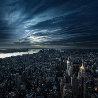 Dark New York wallpaper