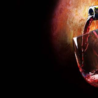 Glass of wine wallpaper