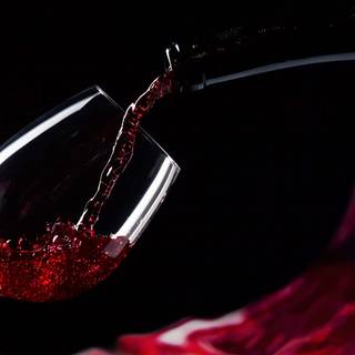 Glass of wine wallpaper