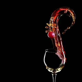 Glass of wine wallpaper