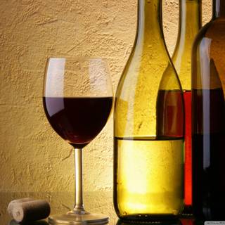 Glass of wine wallpaper