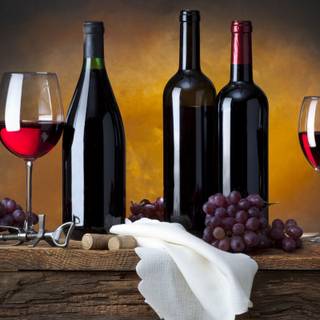 Glass of wine wallpaper