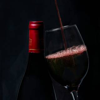 Glass of wine wallpaper