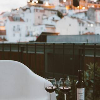 Glass of wine wallpaper