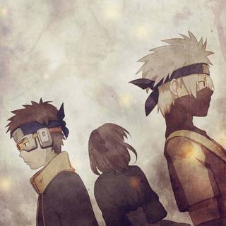Obito and Rin phone wallpaper