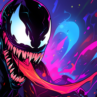 Venom logo 4k wallpaper