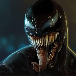 Venom logo 4k wallpaper