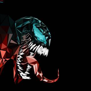 Venom logo 4k wallpaper