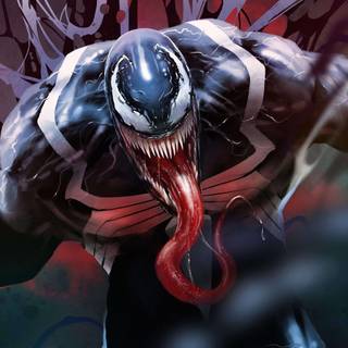 Venom logo 4k wallpaper