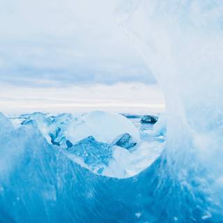 Ice mountain 4k wallpaper