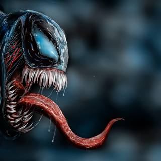 Venom logo 4k wallpaper