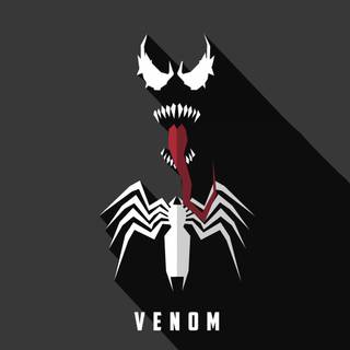 Venom logo 4k wallpaper