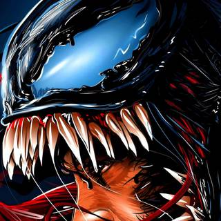 Venom logo 4k wallpaper