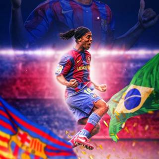 Ronaldinho 4k phone wallpaper