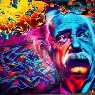 Albert Einstein 4k wallpaper