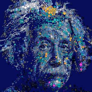 Albert Einstein 4k wallpaper