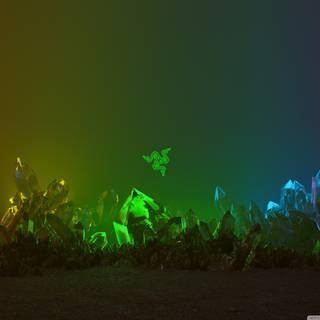 Crystals 4k wallpaper