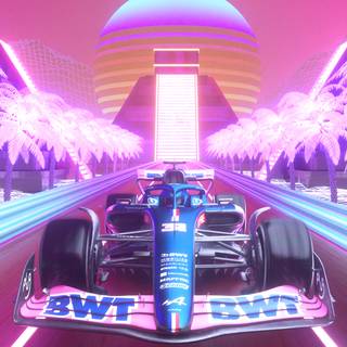 Alpine F1 iPhone wallpaper