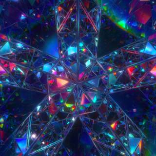 Crystals 4k wallpaper