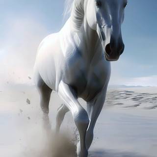 White horse iPhone wallpaper