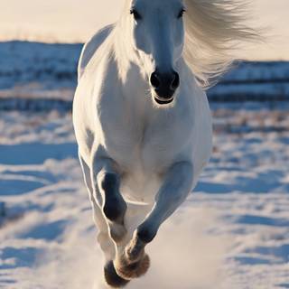 White horse iPhone wallpaper