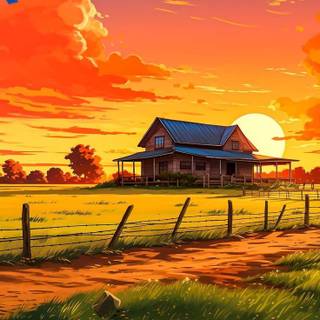 Countryside iPhone wallpaper