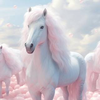 White horse iPhone wallpaper