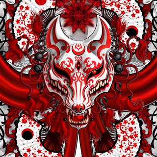 Red and white phone wallpaper