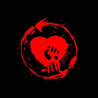 Red and white phone wallpaper