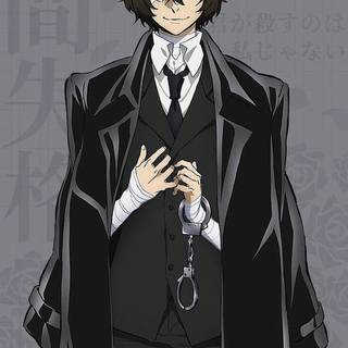 Dark Dazai phone wallpaper
