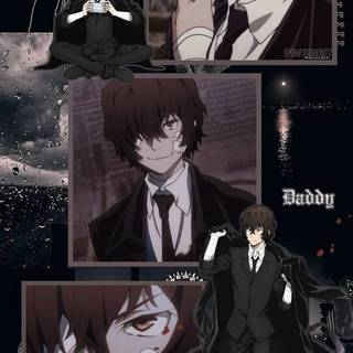Dark Dazai phone wallpaper