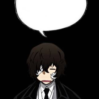 Dark Dazai phone wallpaper