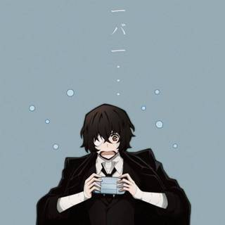 Dark Dazai phone wallpaper