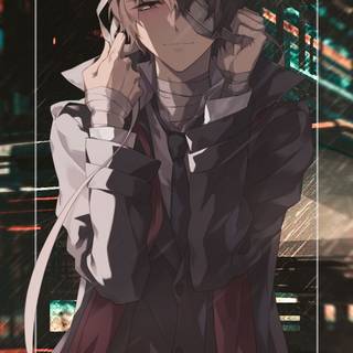 Dark Dazai phone wallpaper